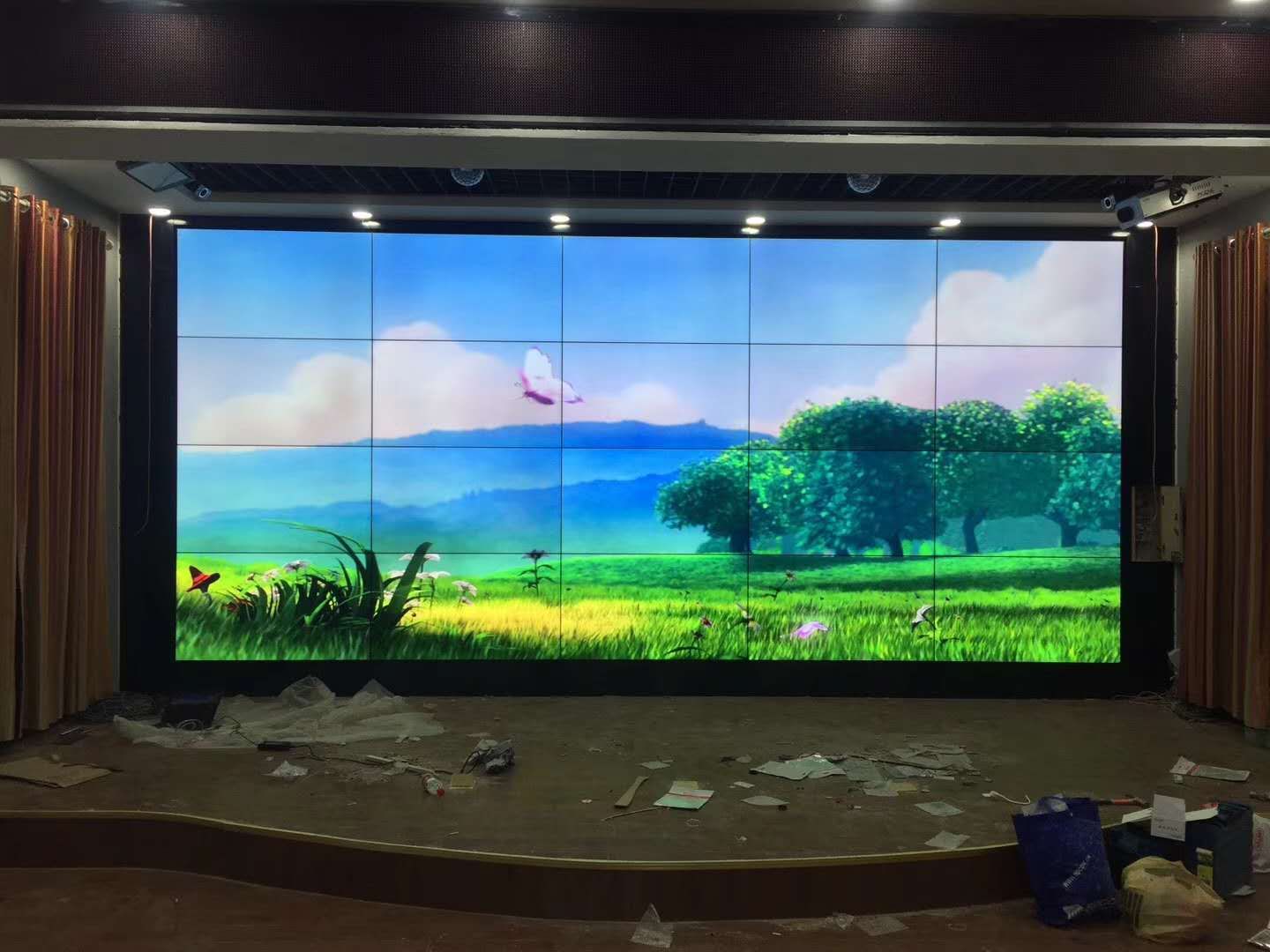 惠州酒店會議大廳液晶拼接大屏幕